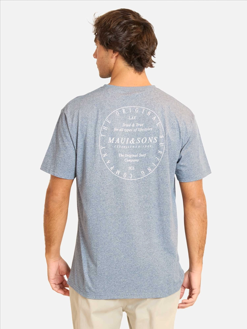 POLERA MC ZARIZO CELESTE HOMBRE MAUI AND SONS - 2