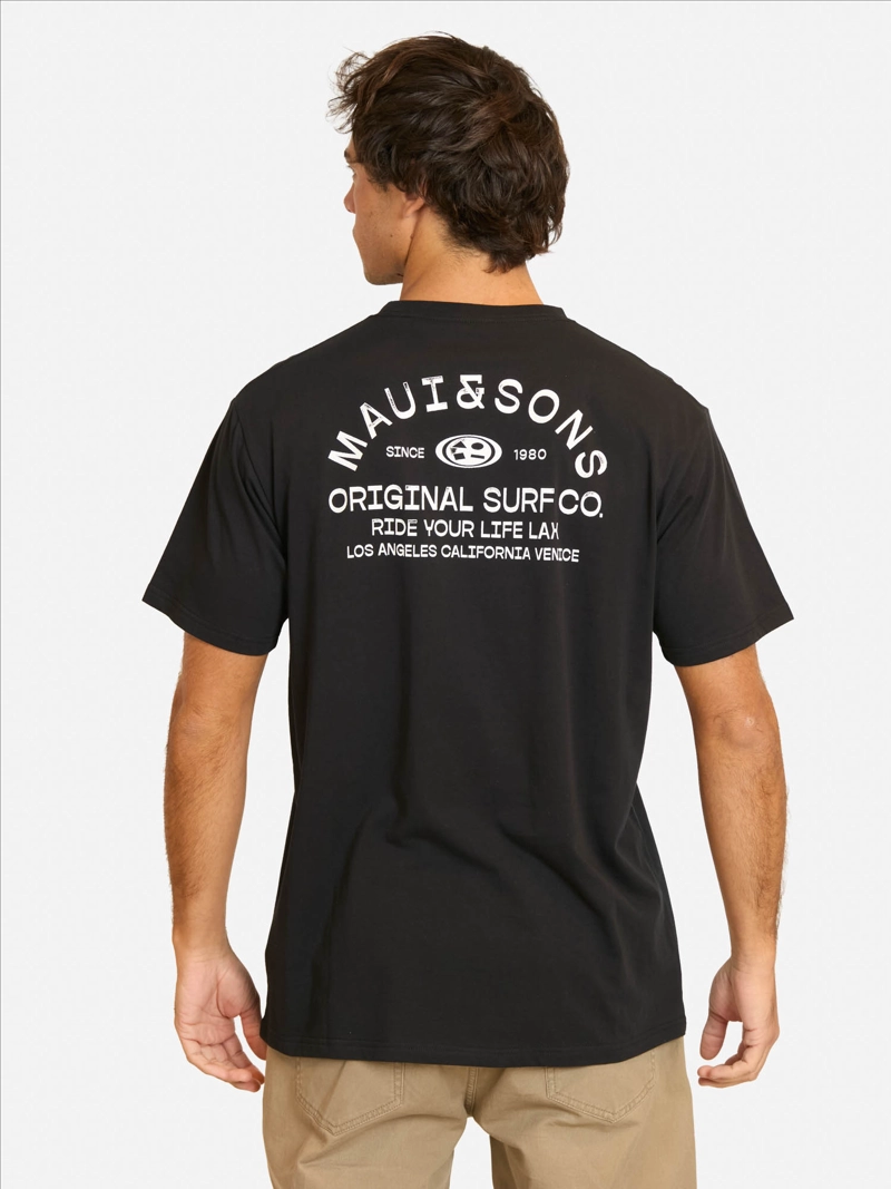 POLERA MC FAXOF NEGRO HOMBRE MAUI AND SONS - 2