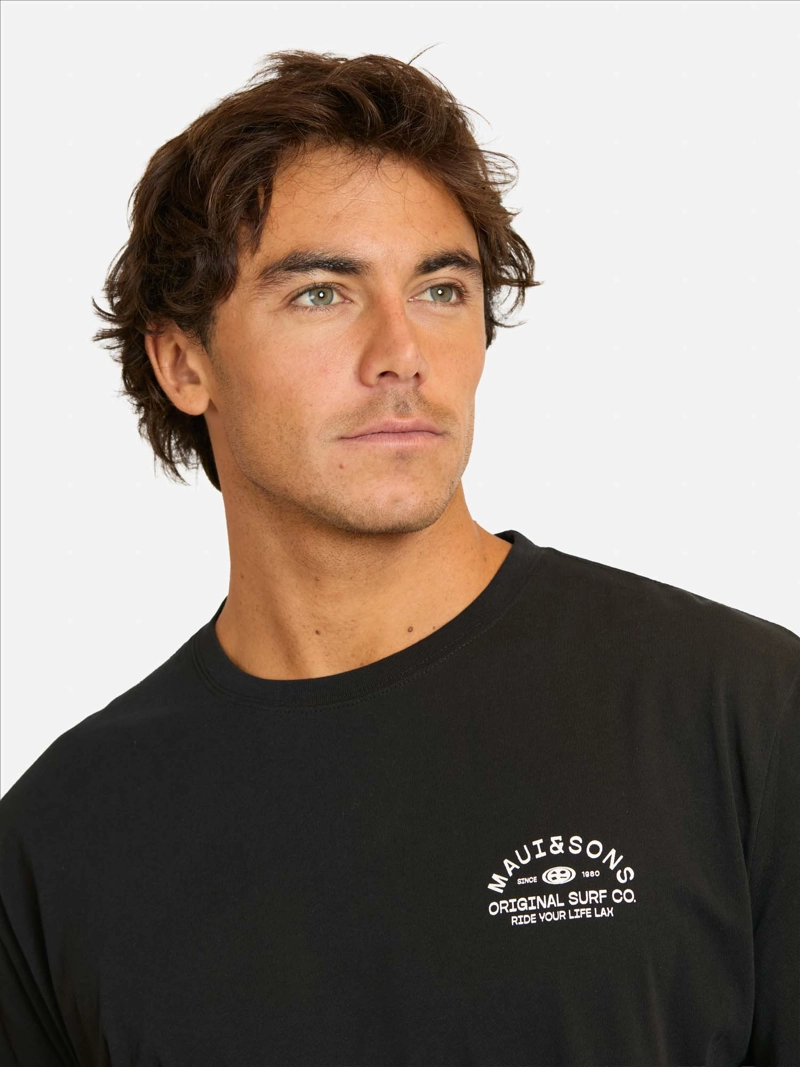 POLERA MC FAXOF NEGRO HOMBRE MAUI AND SONS - 3