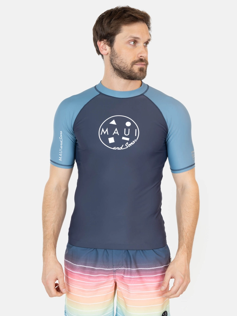 POLERA UVP MEIKA AZUL HOMBRE MAUI AND SONS - 1