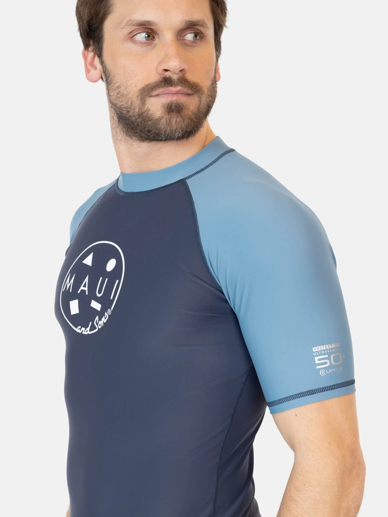 POLERA UVP MEIKA AZUL HOMBRE MAUI AND SONS - 3