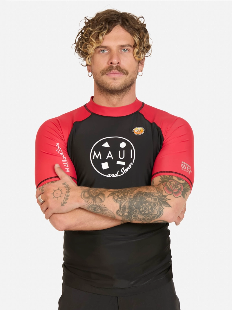 POLERA UVP MEIKA ROJO HOMBRE MAUI AND SONS - 1