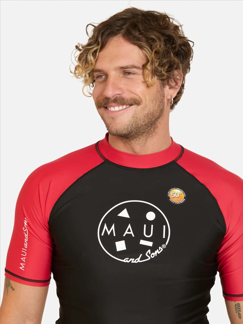 POLERA UVP MEIKA ROJO HOMBRE MAUI AND SONS - 3