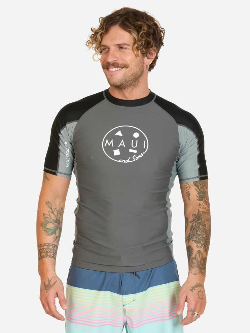POLERA UVP ZAIRU GRIS HOMBRE MAUI AND SONS - 1