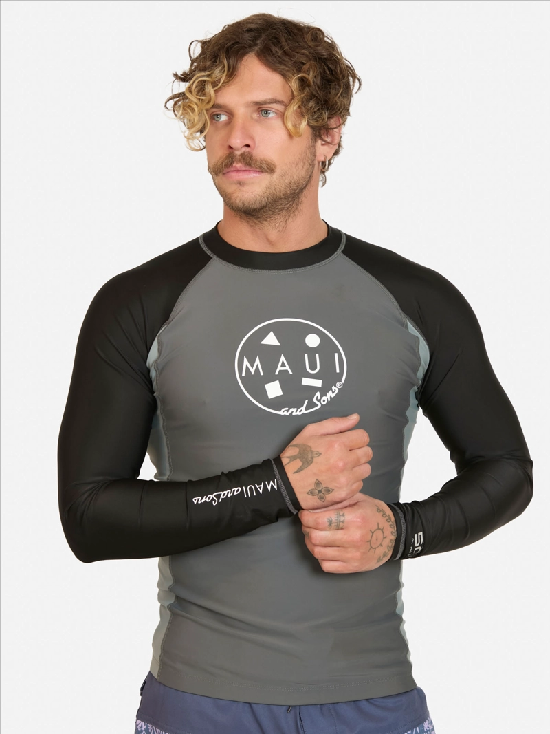 POLERA UVP NAKOA GRIS HOMBRE MAUI AND SONS - 1