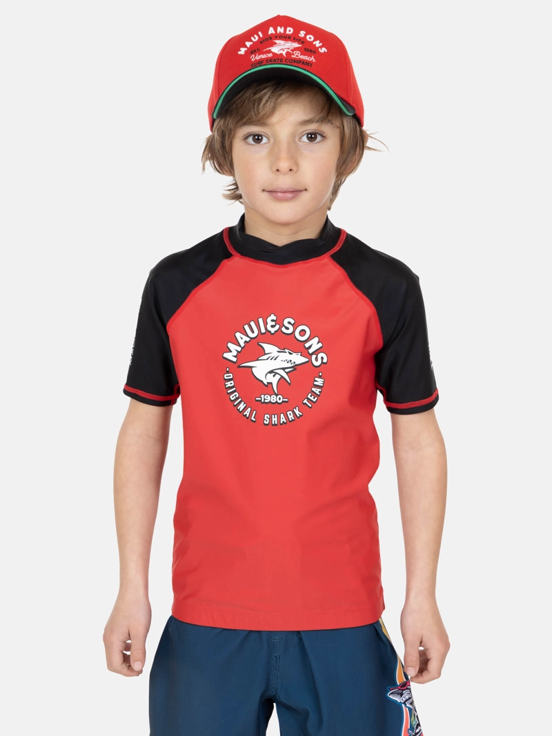 POLERA UVP RAYKO ROJO INFANTIL MAUI AND SONS - 1