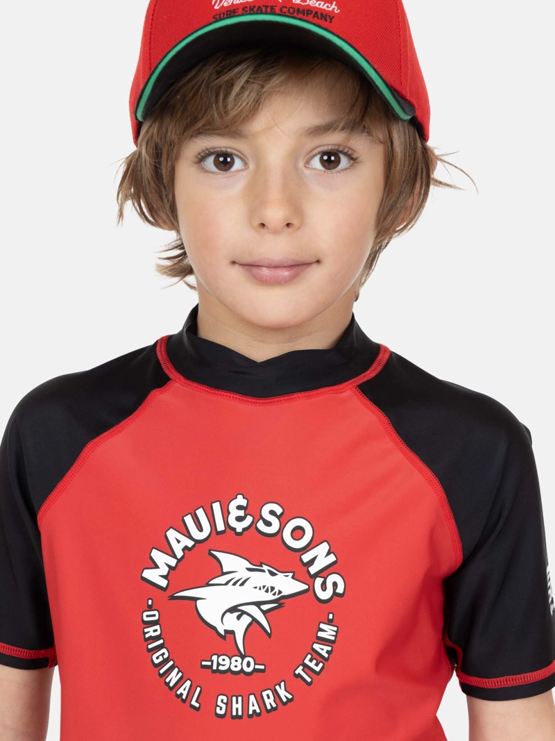 POLERA UVP RAYKO ROJO INFANTIL MAUI AND SONS - 3