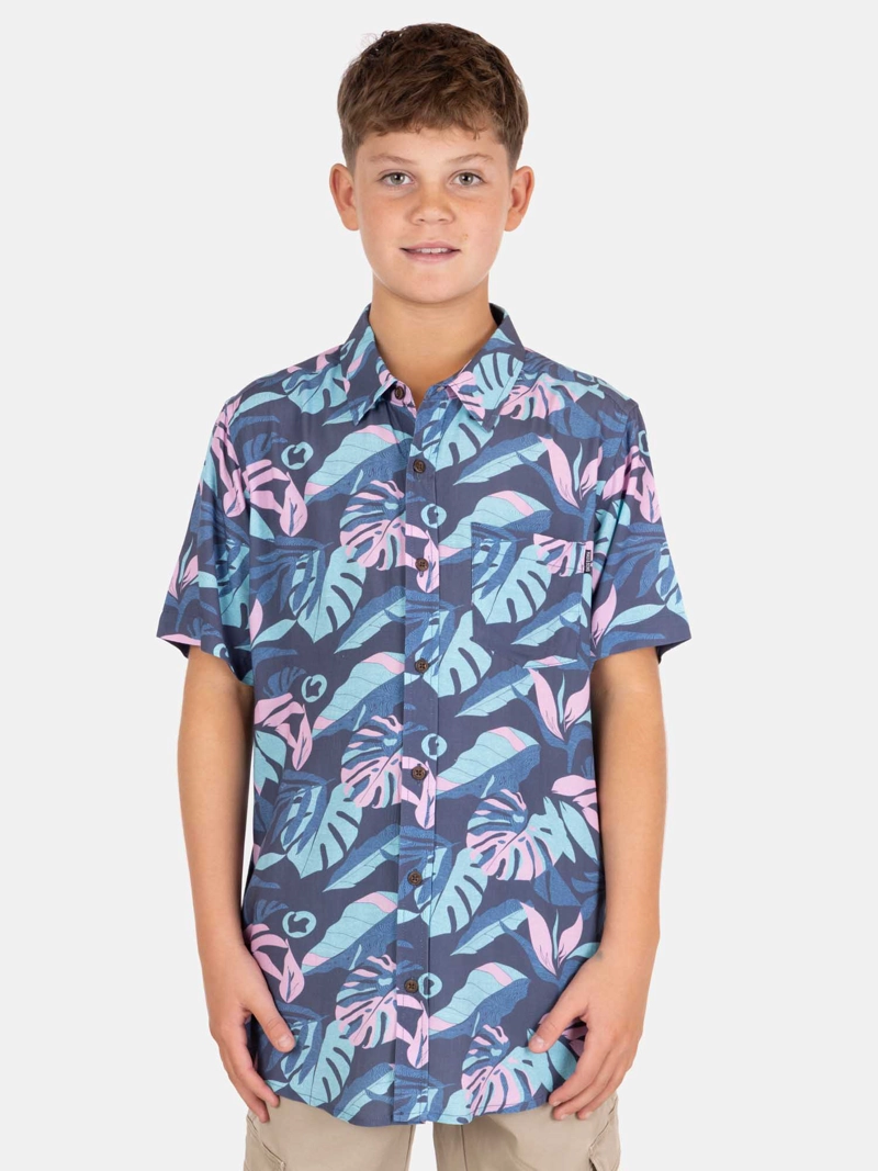 CAMISA MC CORALOR MULTICOLOR INFANTIL MAUI AND SONS - 1