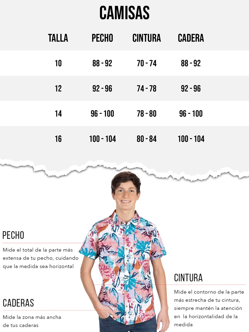 CAMISA MC CORALOR MULTICOLOR INFANTIL MAUI AND SONS - 5