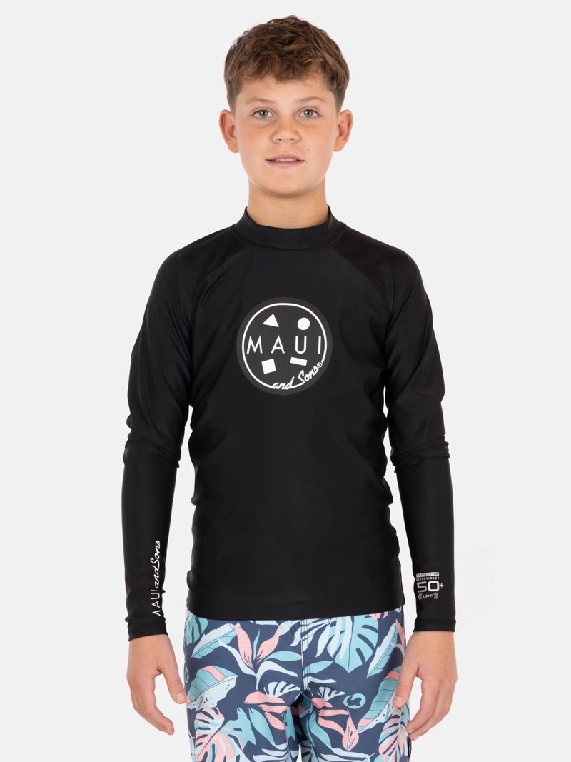 POLERA UVP RIPZOR NEGRO INFANTIL MAUI AND SONS - 1