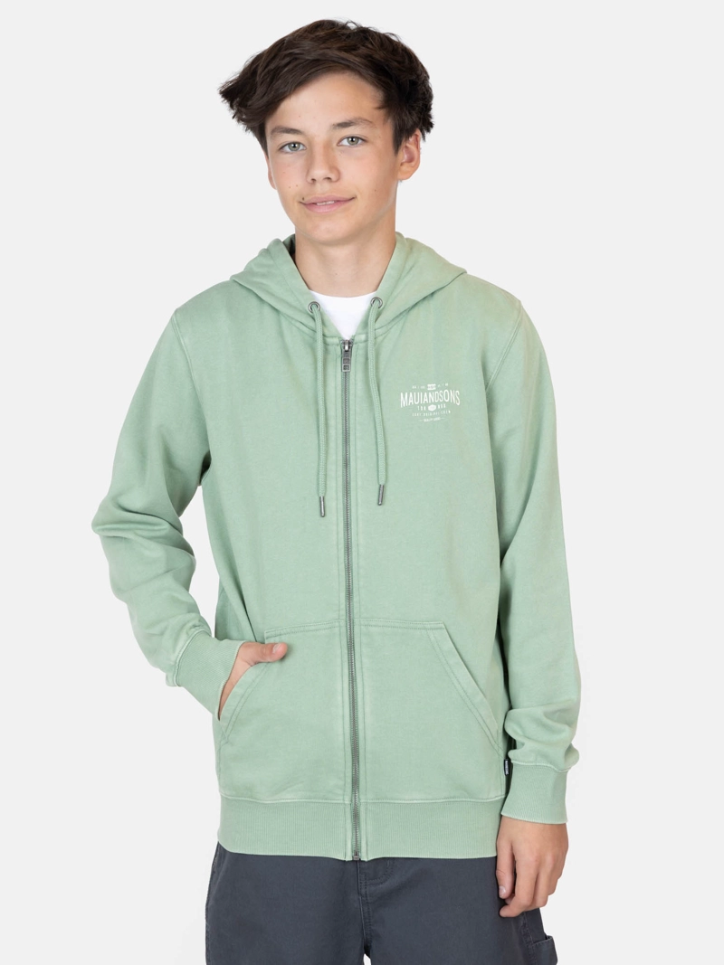 POLERON FZ  AZYRA VERDE INFANTIL MAUI AND SONS - 1