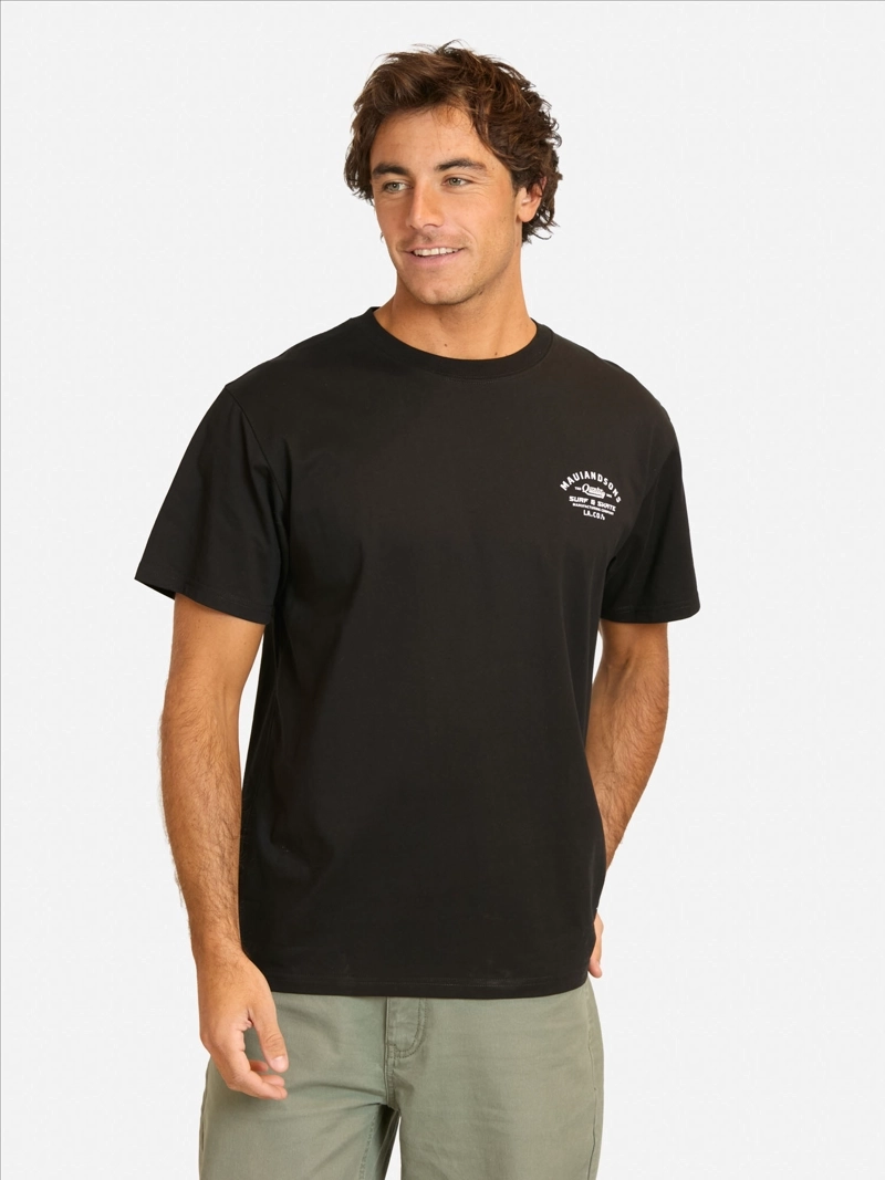 POLERA MC FUCIJU NEGRO HOMBRE MAUI AND SONS - 1