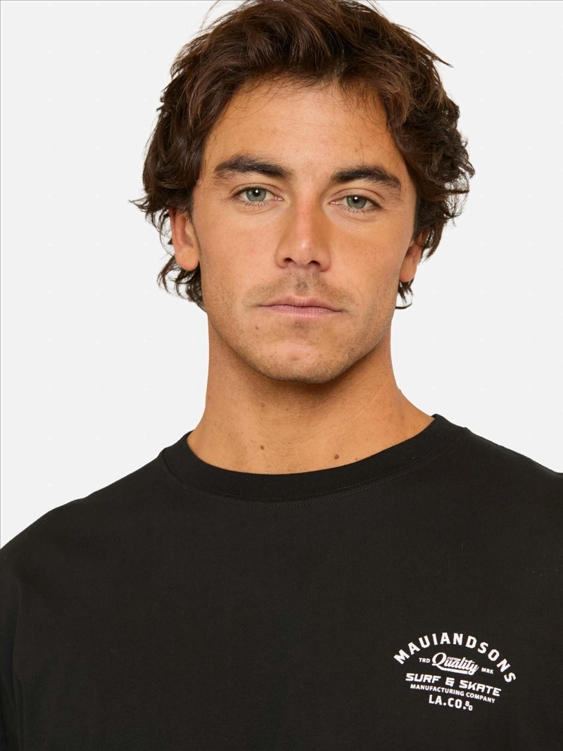 POLERA MC FUCIJU NEGRO HOMBRE MAUI AND SONS - 3