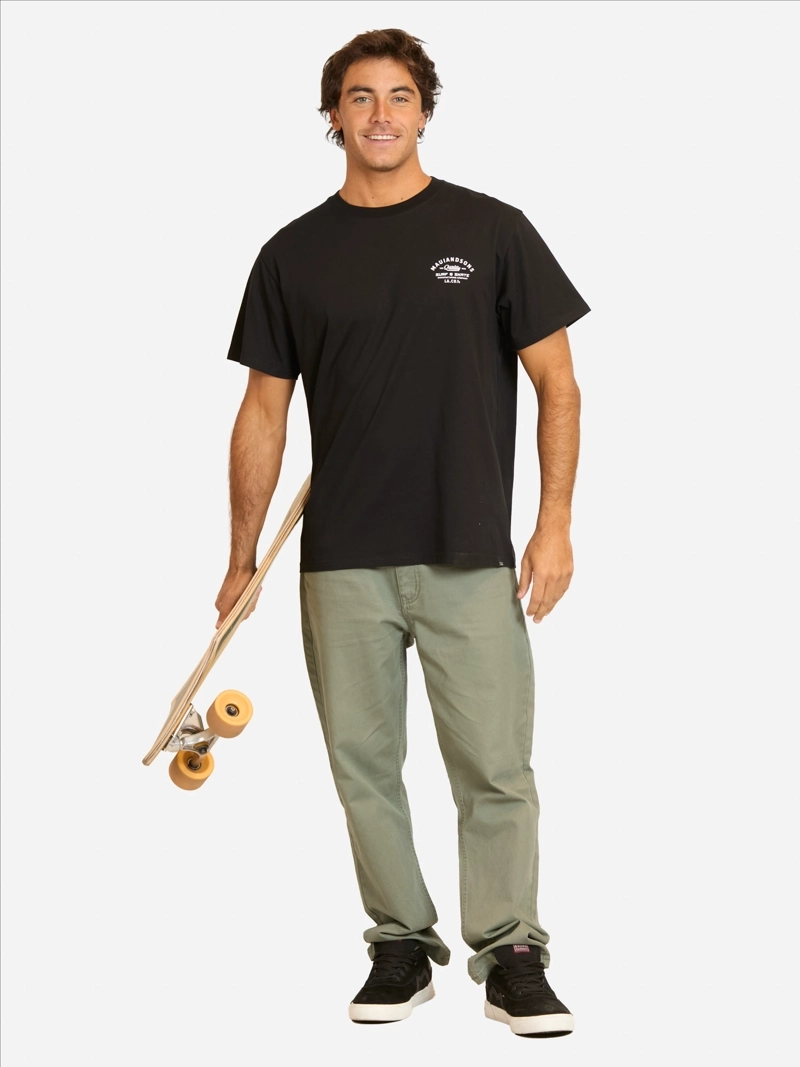 POLERA MC FUCIJU NEGRO HOMBRE MAUI AND SONS - 4