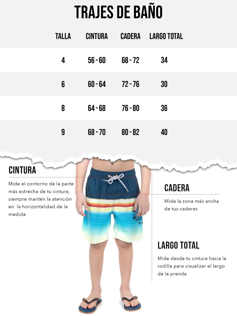 TRAJE DE BAÑO STORM NARANJO INFANTIL MAUI - 5