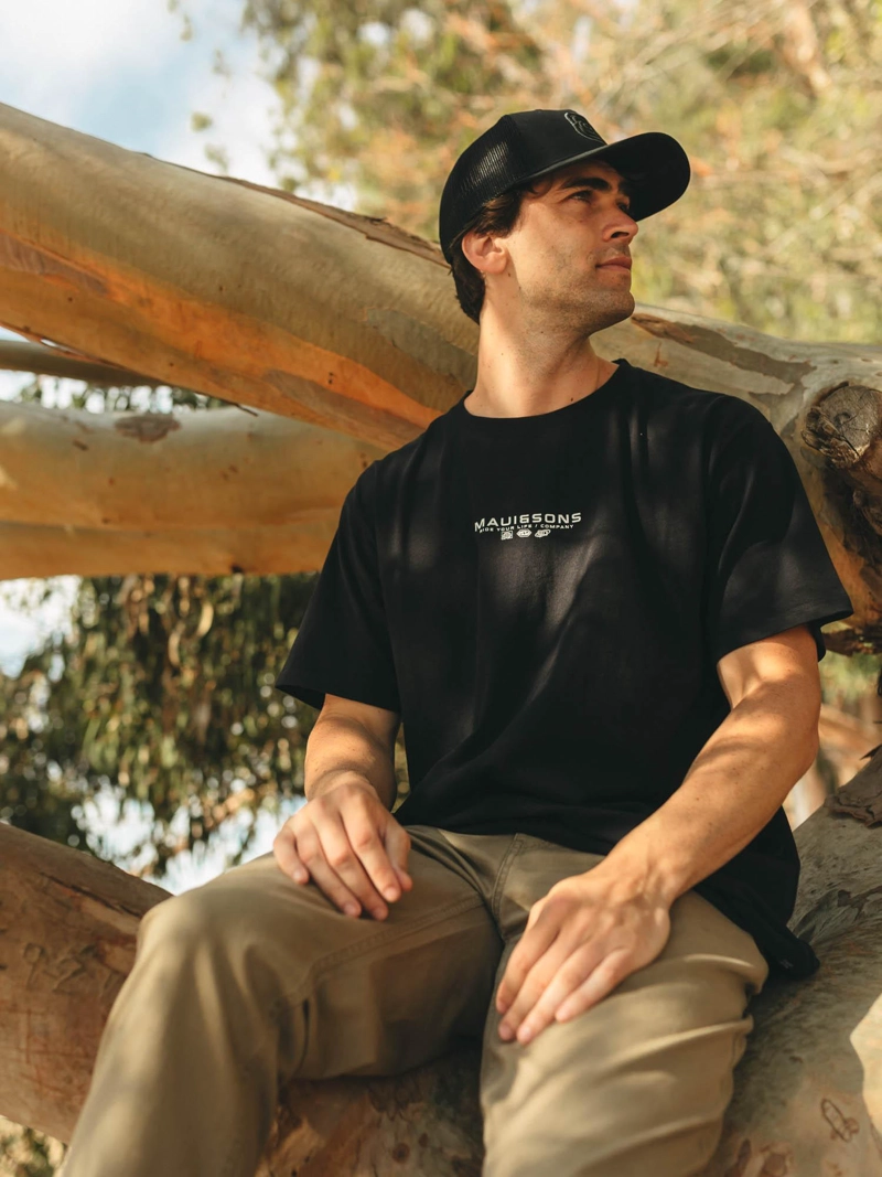 POLERA MC RETRO SYMBOL NEGRO HOMBRE MAUI AND SONS - 3