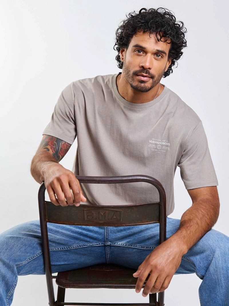 POLERA MC SECRET PLACE BEIGE HOMBRE MAUI AND SONS - 6