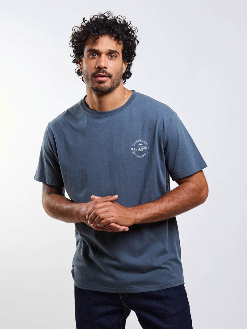 POLERA MC MADE RIDERS AZUL HOMBRE MAUI AND SONS - 1