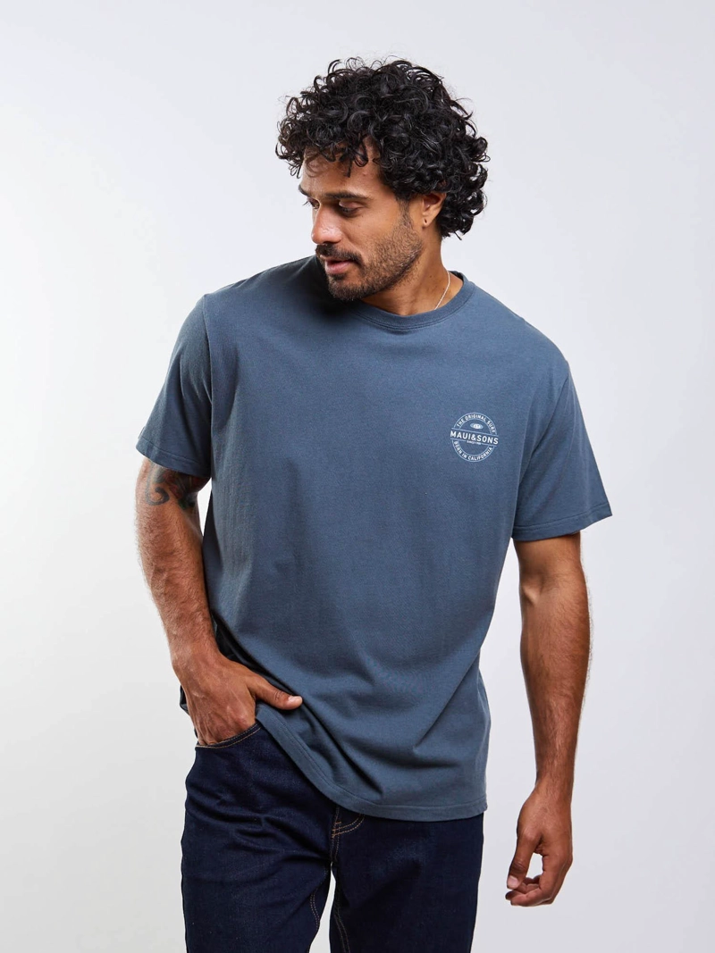 POLERA MC MADE RIDERS AZUL HOMBRE MAUI AND SONS - 5
