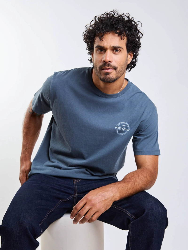POLERA MC MADE RIDERS AZUL HOMBRE MAUI AND SONS - 6