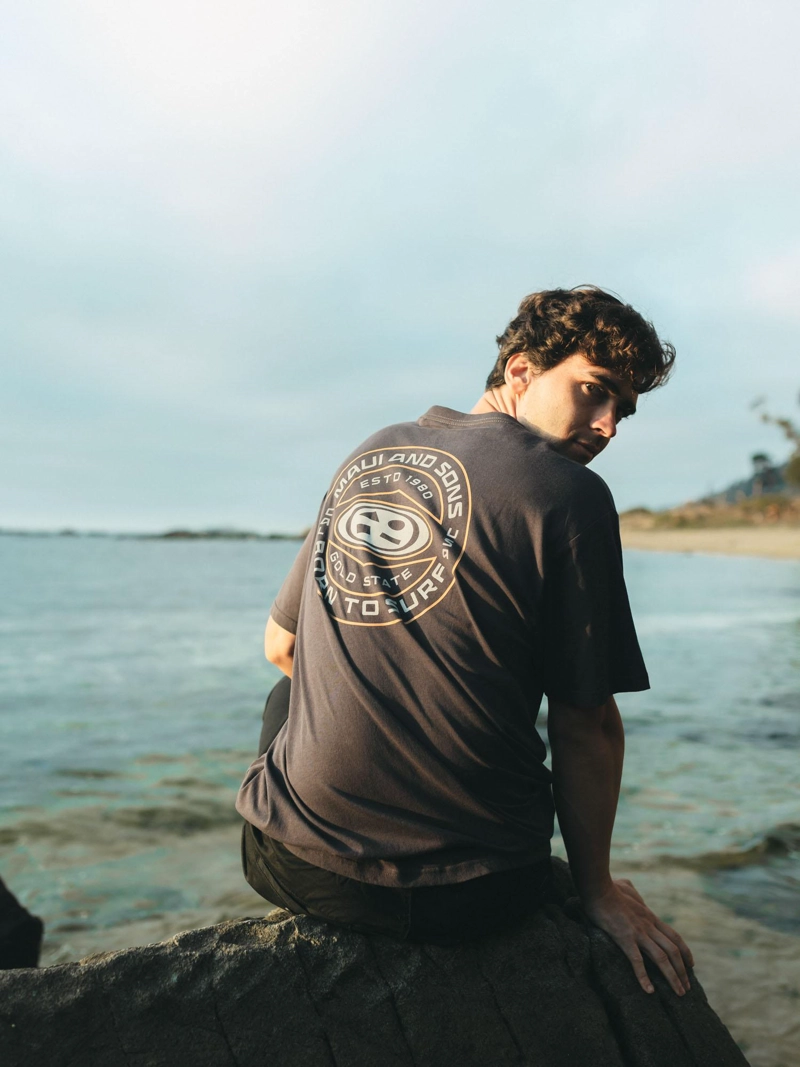 POLERA MC OVAL SEAL GRIS HOMBRE MAUI AND SONS - 3