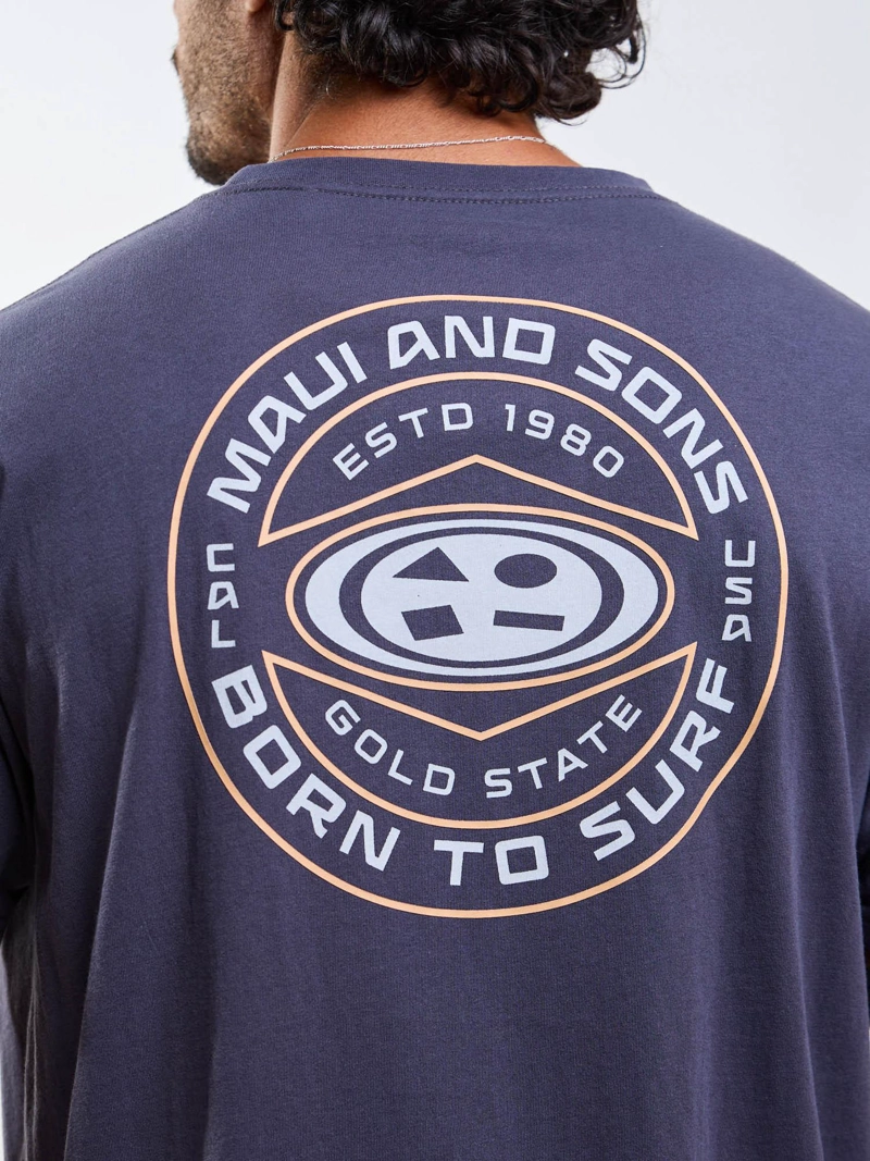 POLERA MC OVAL SEAL GRIS HOMBRE MAUI AND SONS - 9