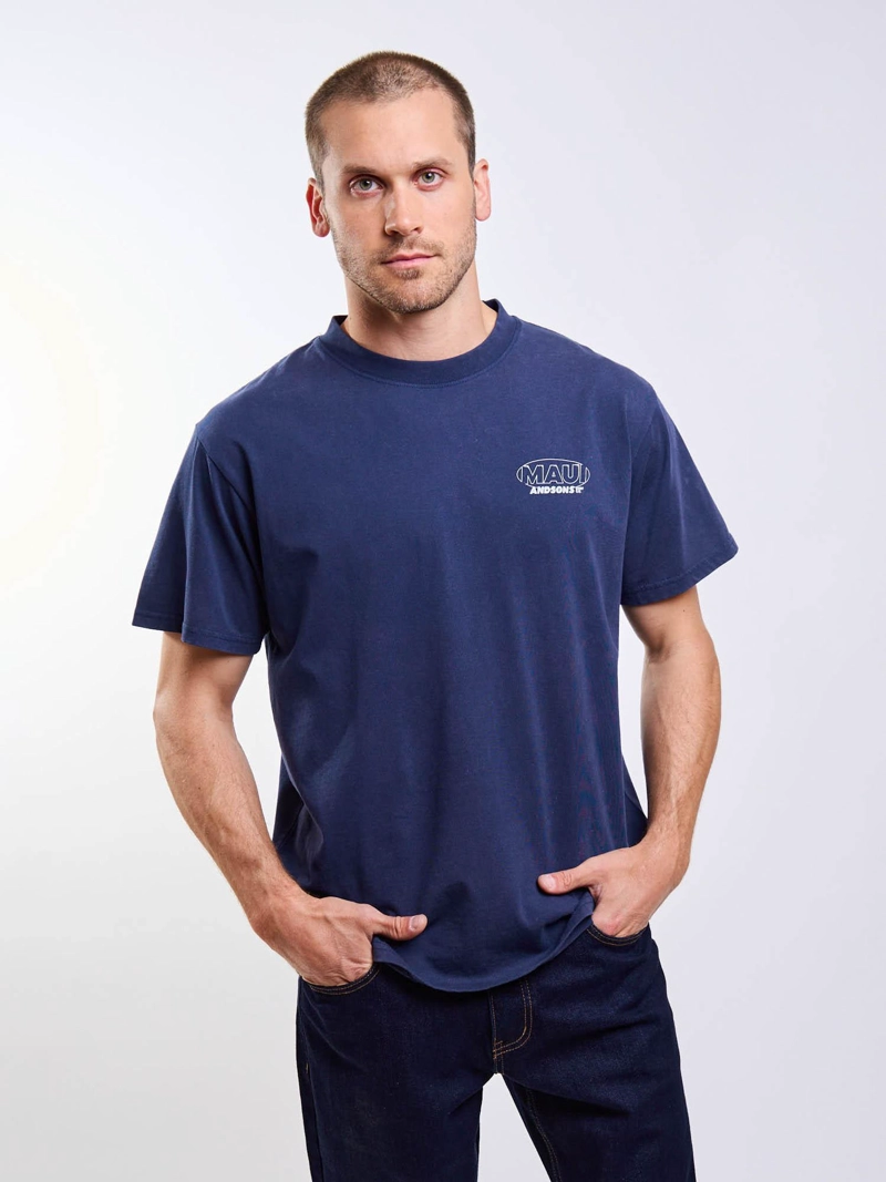POLERA MC SURFING AZUL HOMBRE MAUI AND SONS - 1