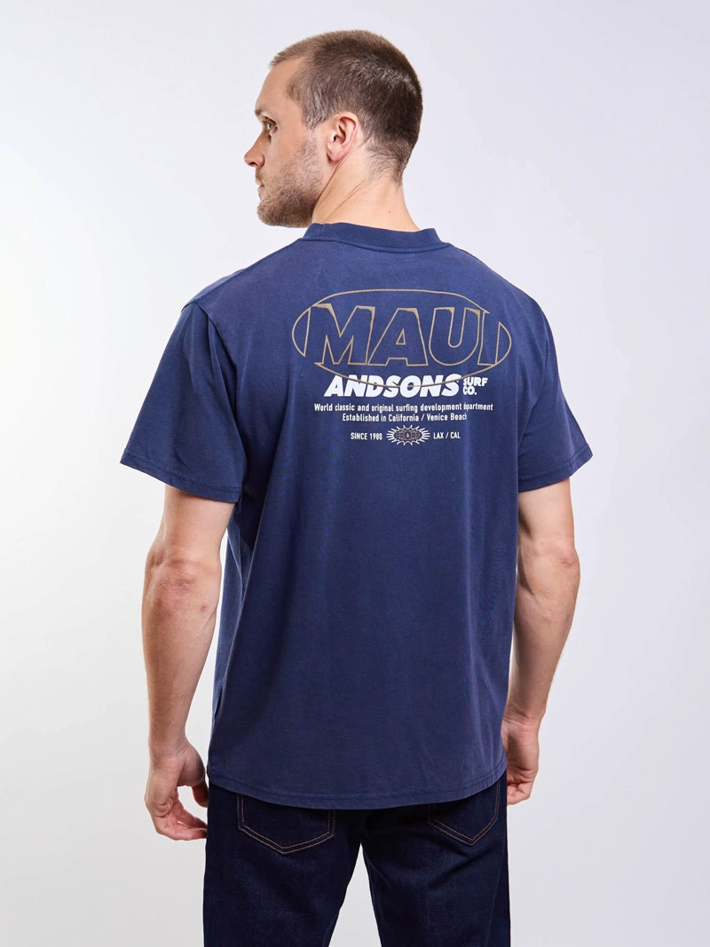 POLERA MC SURFING AZUL HOMBRE MAUI AND SONS - 2