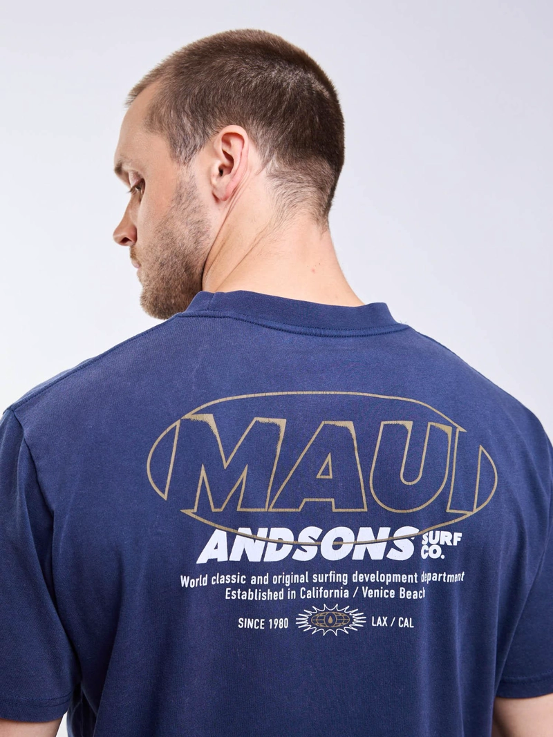 POLERA MC SURFING AZUL HOMBRE MAUI AND SONS - 4