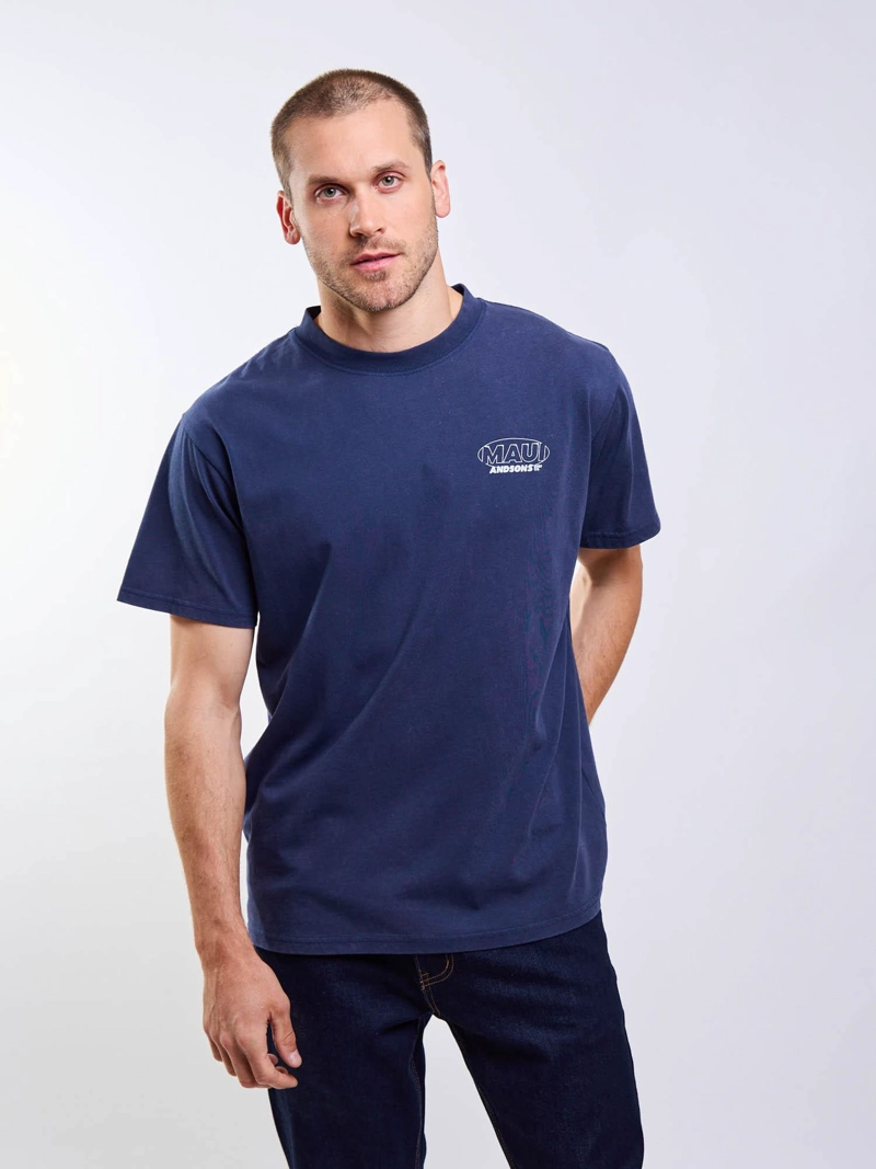 POLERA MC SURFING AZUL HOMBRE MAUI AND SONS - 5