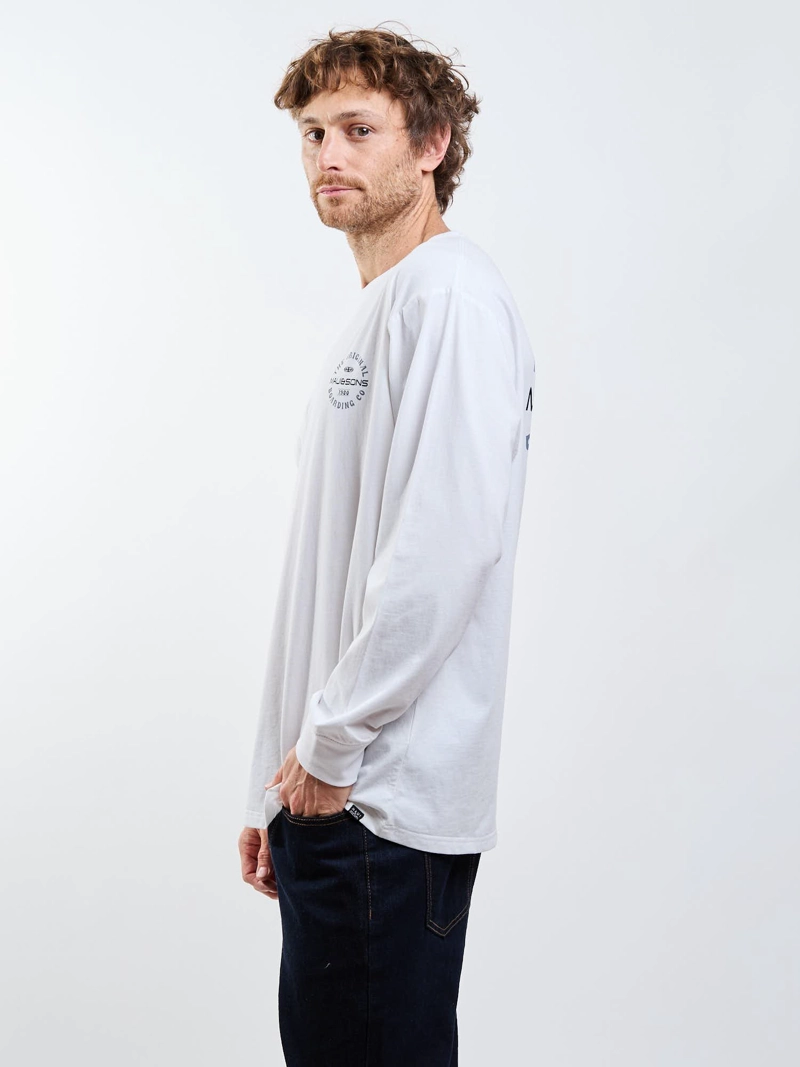 POLERA ML BARDING LEY BLANCO HOMBRE MAUI AND SONS - 6