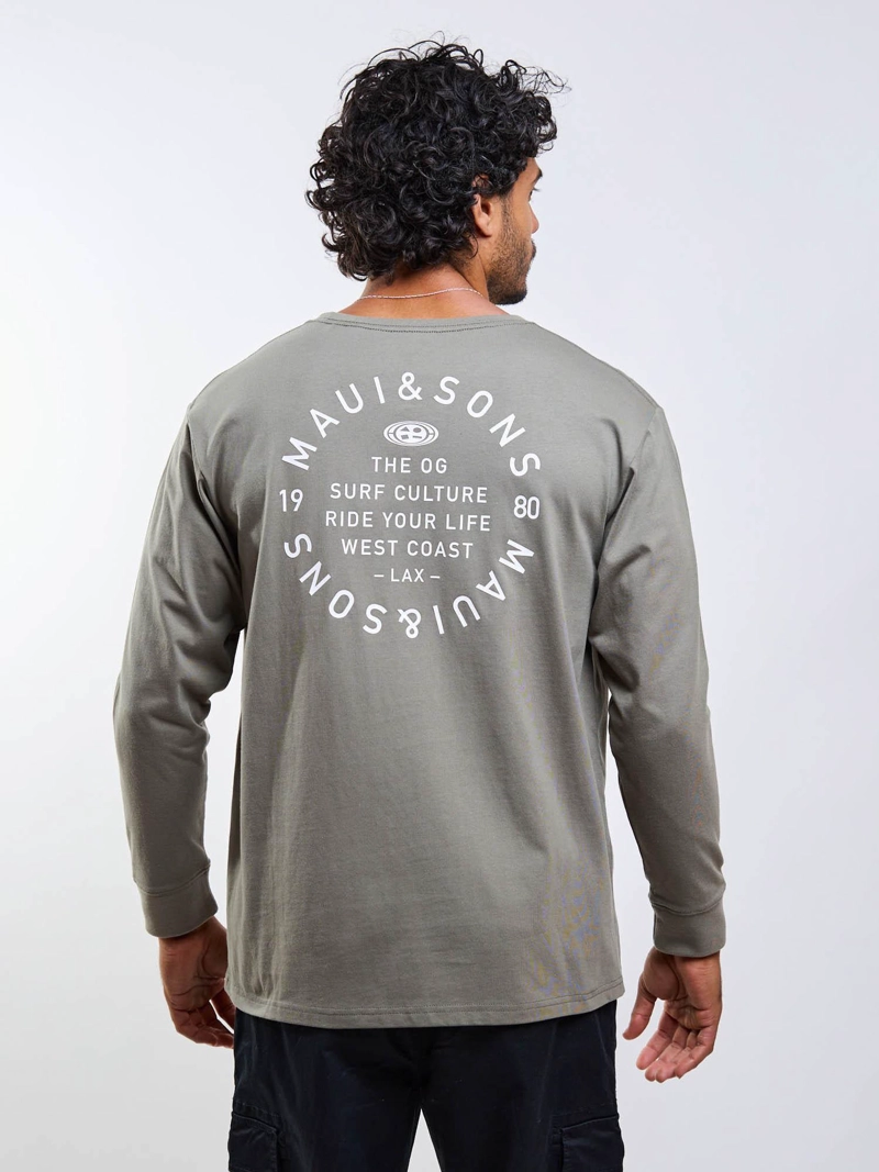 POLERA ML MOANAE VERDE HOMBRE MAUI AND SONS - 7