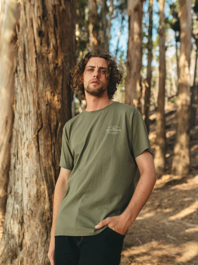 POLERA MC DREAMER VERDE HOMBRE MAUI AND SONS - 1