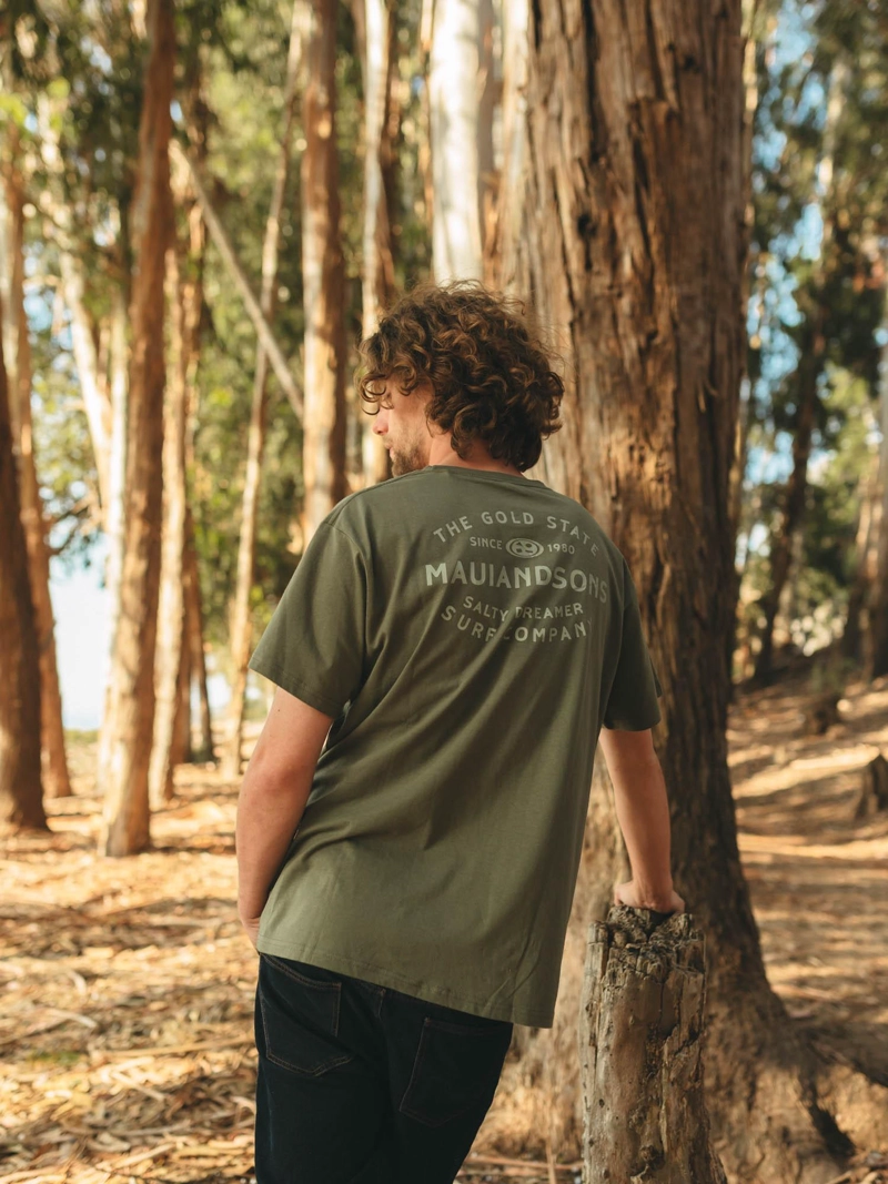 POLERA MC DREAMER VERDE HOMBRE MAUI AND SONS - 2