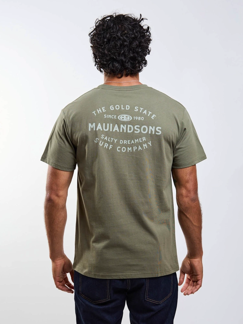 POLERA MC DREAMER VERDE HOMBRE MAUI AND SONS - 6