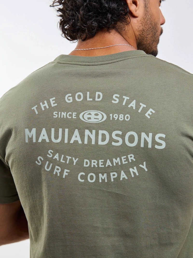 POLERA MC DREAMER VERDE HOMBRE MAUI AND SONS - 8