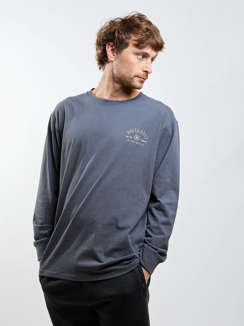 POLERA ML SURF HOUSE GRIS HOMBRE MAUI AND SONS - 1
