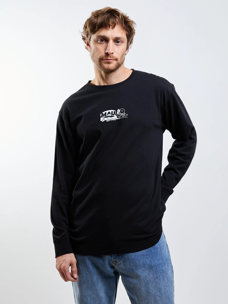 POLERA ML KAIRO NEGRO HOMBRE MAUI AND SONS - 1