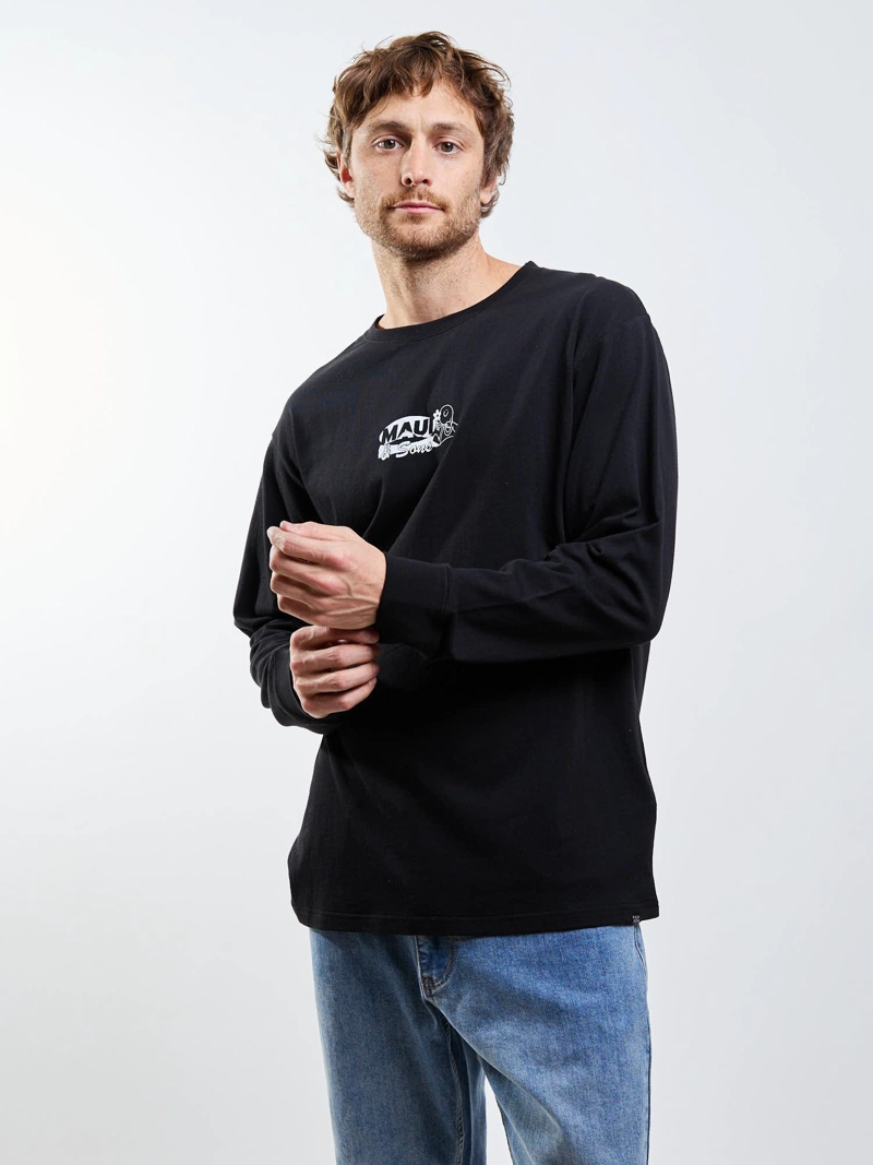 POLERA ML KAIRO NEGRO HOMBRE MAUI AND SONS - 6