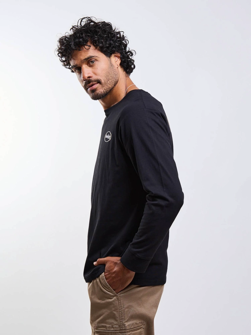 POLERA ML MALY NEGRO HOMBRE MAUI AND SONS - 3