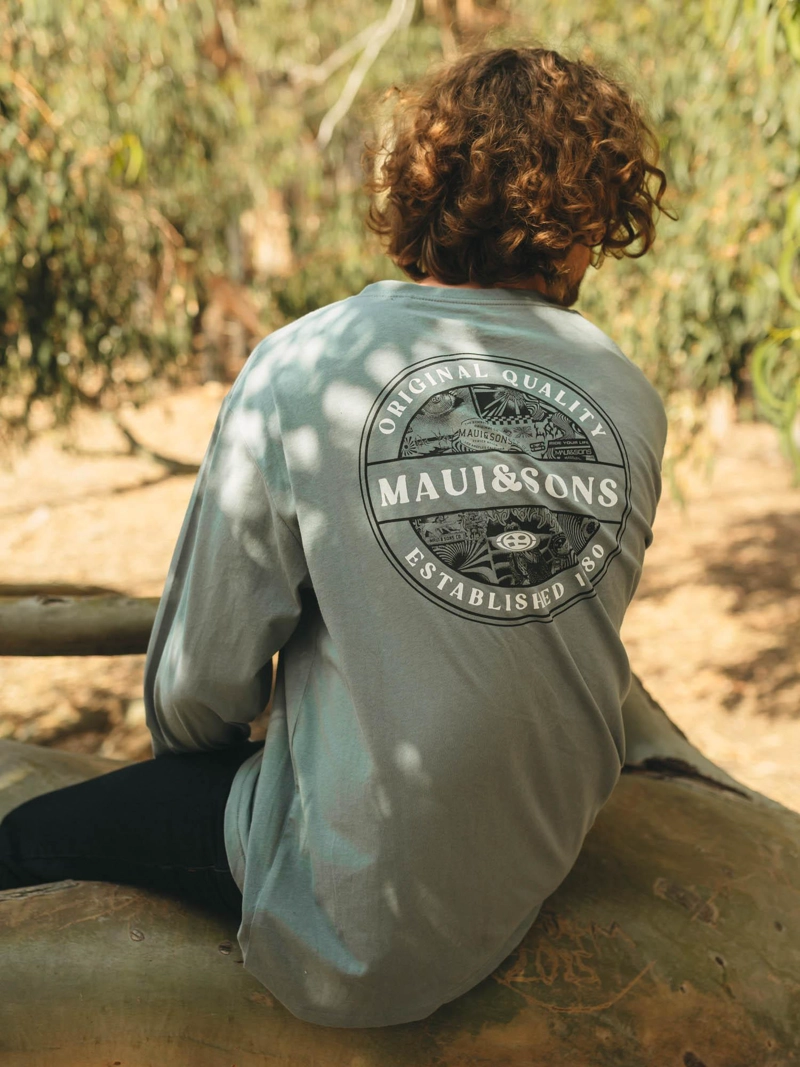 POLERA ML ORIGINAL QUALITY GRIS HOMBRE MAUI AND SONS - 4