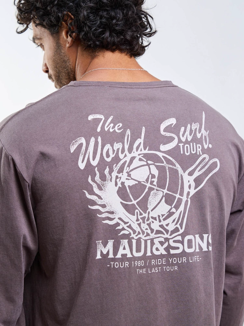 POLERA ML THE WORLD SURF CAFE  HOMBRE MAUI AND SONS - 4