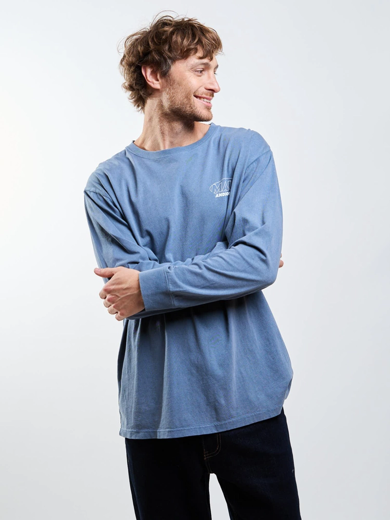 POLERA ML BRISAE CELESTE HOMBRE MAUI AND SONS - 5