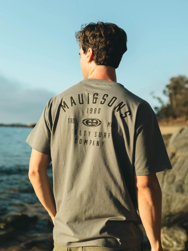 POLERA MC SALTY SURF GRIS HOMBRE MAUI AND SONS - 3