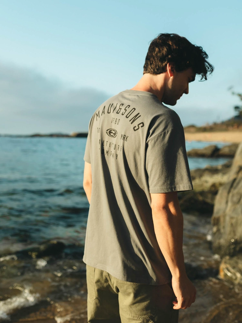 POLERA MC SALTY SURF GRIS HOMBRE MAUI AND SONS - 4