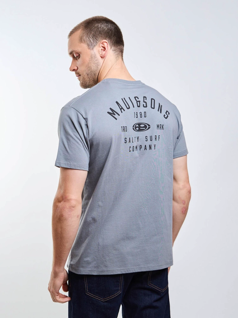 POLERA MC SALTY SURF GRIS HOMBRE MAUI AND SONS - 7