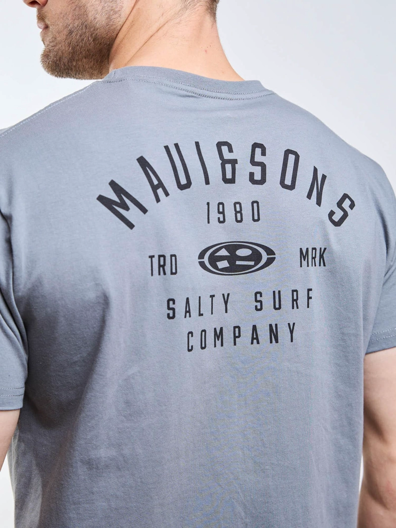 POLERA MC SALTY SURF GRIS HOMBRE MAUI AND SONS - 9