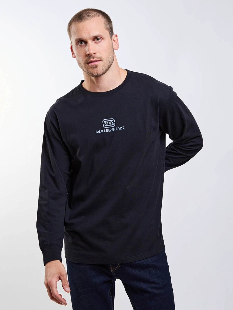 POLERA ML CAPSULE NEGRO HOMBRE MAUI AND SONS - 1