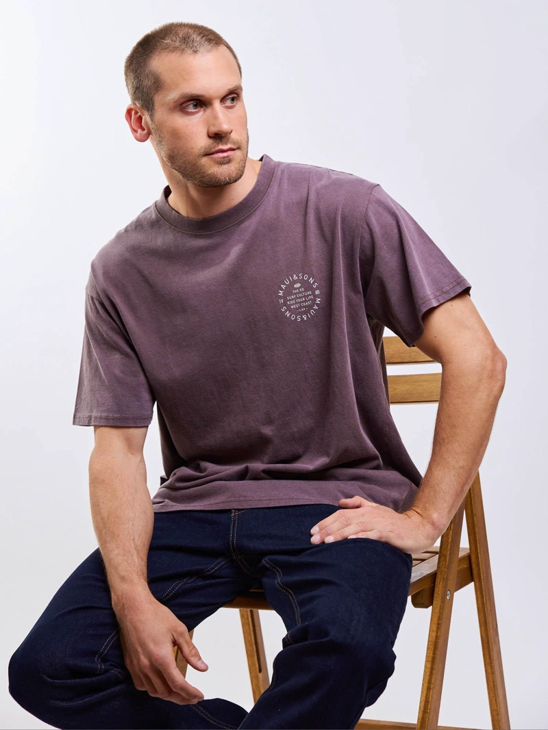 POLERA MC SALTYX CAFE  HOMBRE MAUI AND SONS - 6