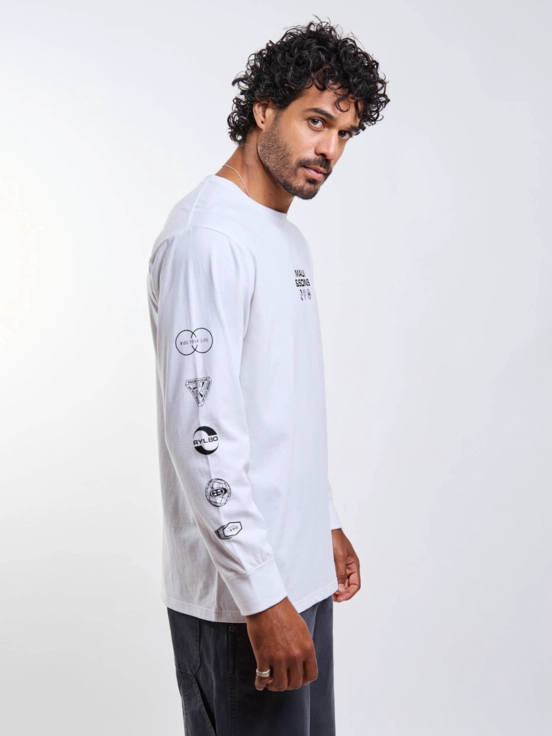 POLERA ML ELEMENTALS BLANCO HOMBRE MAUI AND SONS - 3